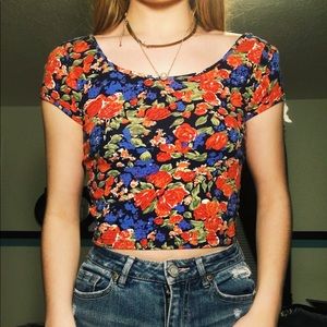 floral croptop